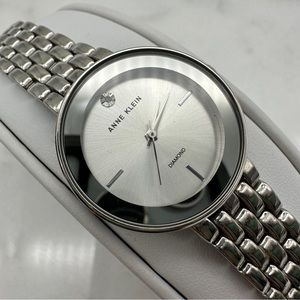 Women’s Anne Klein, Mirror Dial, Silver Tone, Stainless Steel